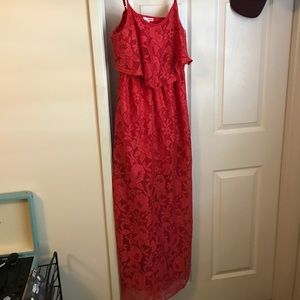 Pink maxi dress
